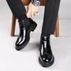 Men's Genuine Leather Chelsea Boots, Versatile Velvet-Lined Mid-Calf, Breathable, Trendy Snow & Martin Boots