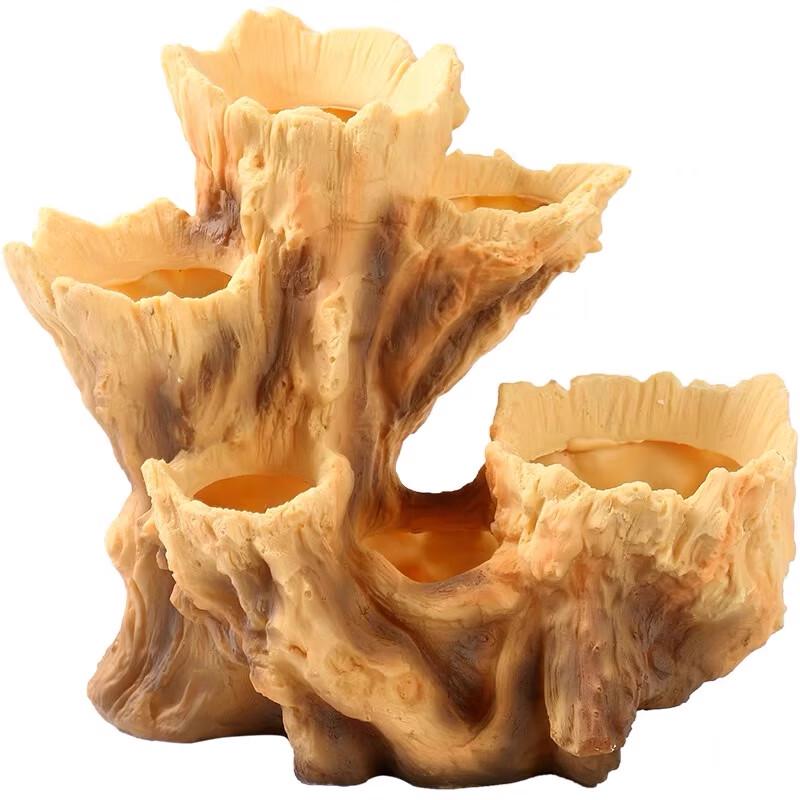 Maididuo Irregular Tree Root Design Succulent Pot with Base