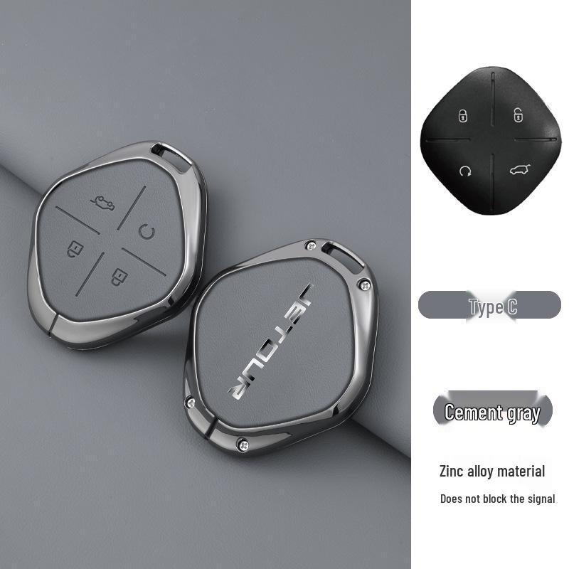 Jetour Dasheng Key Case: 22 Model-Compatible Anti-Lost Car Remote Shell Pendant for Men
