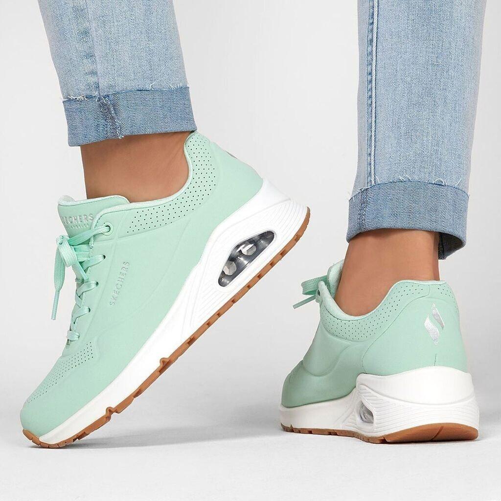 Skechers Uno - Stand On Air Женские кроссовки мятного цвета