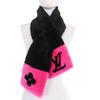 LOUIS VUITTON Scarf LV in the City Black pink Beaver Women M70872 Used
