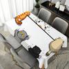 Cat Theme Printed Table Cloth Waterproof Oilproof Home Rectangular Party Table Cover Tablecloth Outdoor Picnic Mat