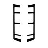 Piano Black Rear Central Console Button Cover Trim For Porsche Panamera 2010-16