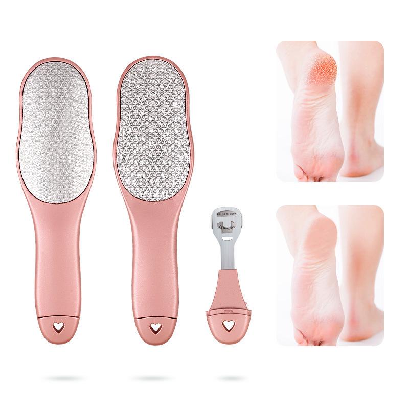 

Double-Sided Stainless Steel Foot File: Callus & Dead Skin Remover One Size озеро синий