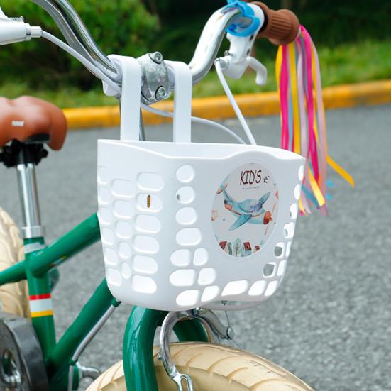 Bike Basket Hollow Out Thickened Hook Mounted DIY Sticker Stable Replacement Plastic Universal