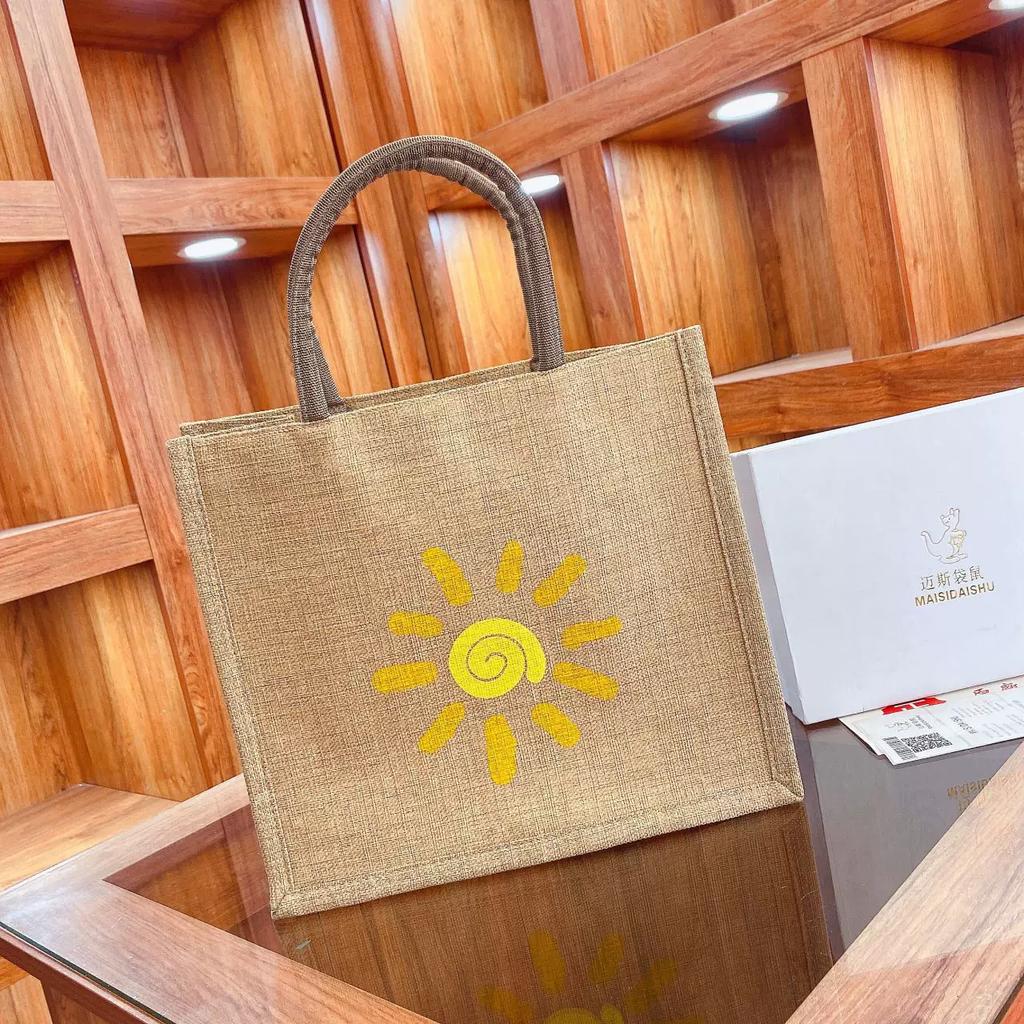 Canvas bag large capacity linen handbag female mommy bag work commuting tote bag handbag shopping bag