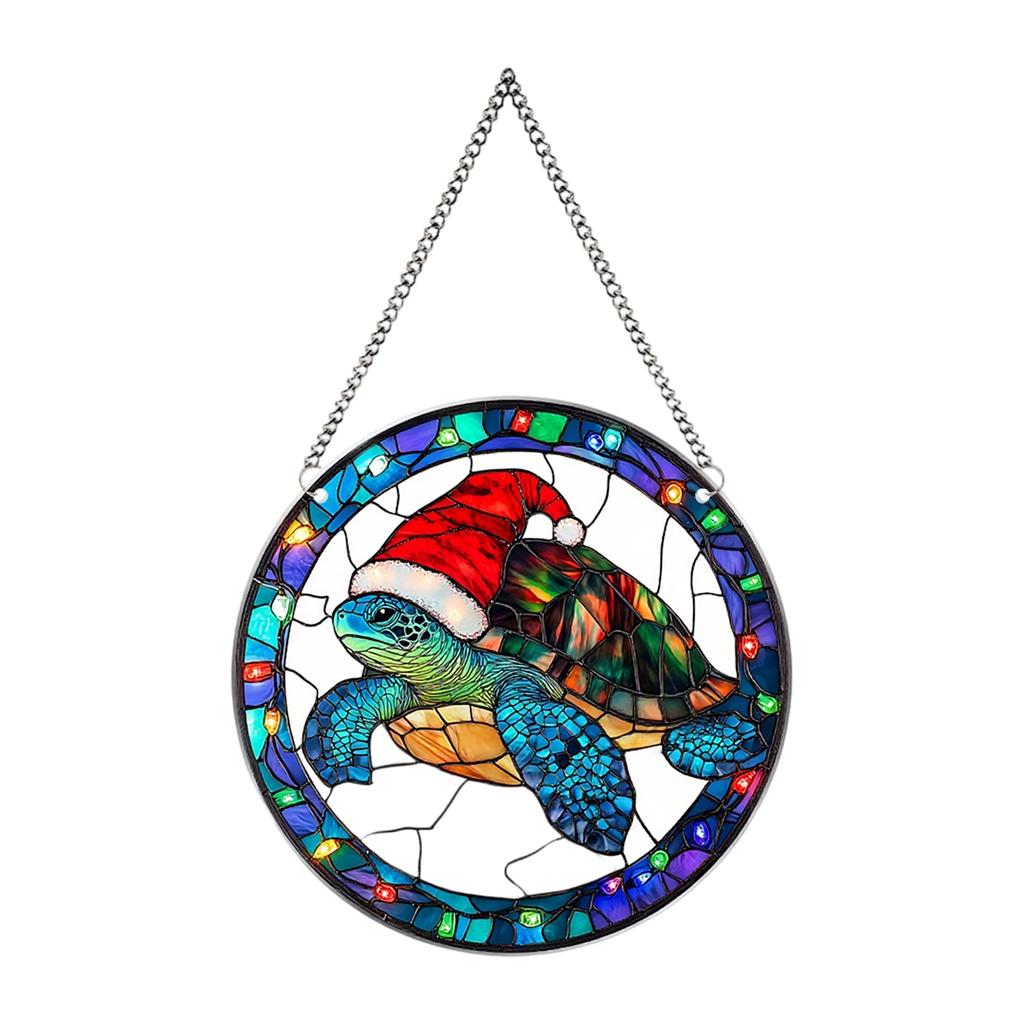 Wieniec z kwiatów Płaski akrylowy wisiorek 2D na drzwi i okno ogrodowe, Rekwizyt do dekoracji świątecznych