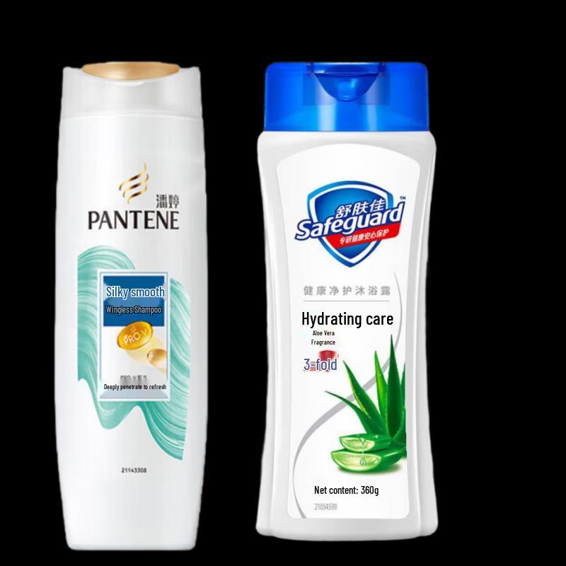 Pantene Shampoo & Safeguard Shower Gel Combo