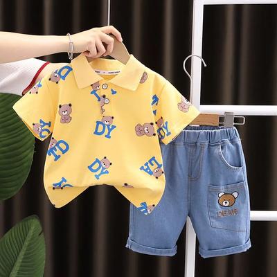 Children's Summer Clothes, Boys' Suits, Baby Short-sleeved Suits, Korean Two-piece Suits