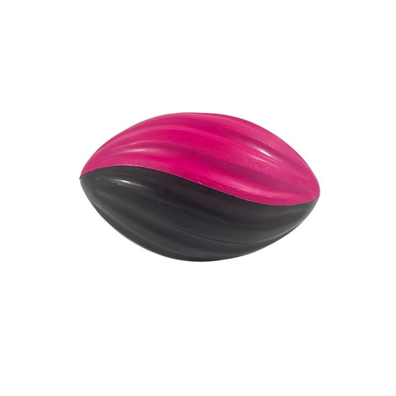 

PU Slow Rebound Spiral Foam Solid Rugby Ball Novelty Decompression Toy for Children Indoor Outdoor Play One Size
