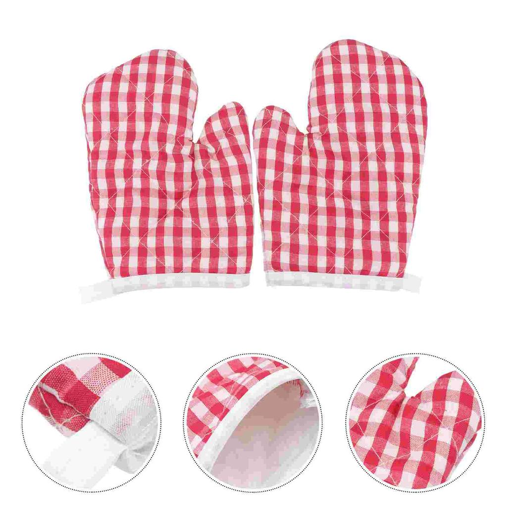 Heat Insulation Anti Scald Oven Gloves Mitts For Baking And Bbq Perfect Gift For Children Who Like To Bake 2Pcs Kids