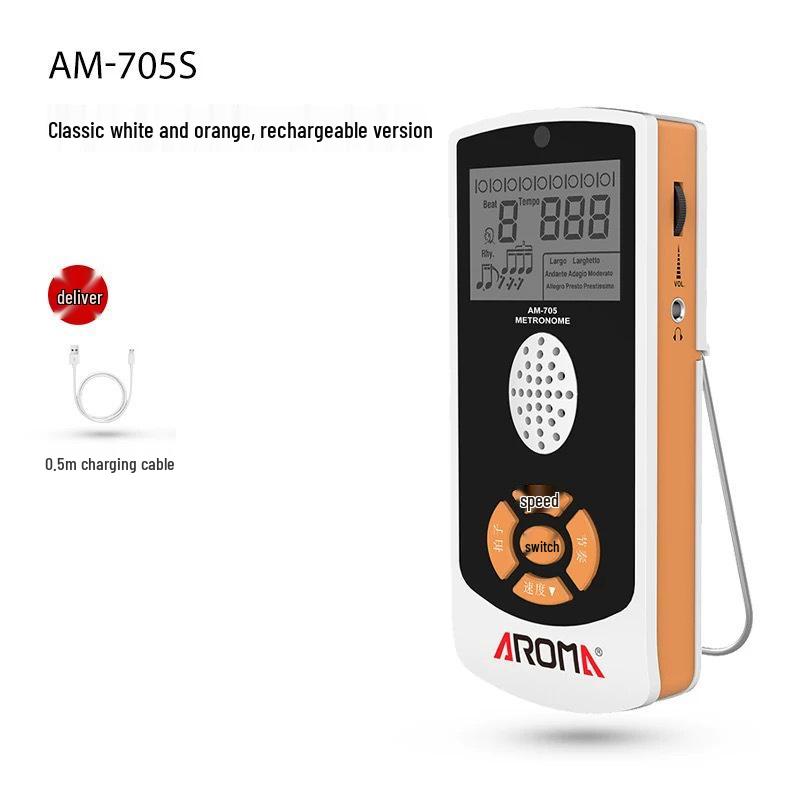 AROMA Anoma AM705 Multi-Instrument Metronome: Piano, Guitar, Drum, Guzheng, Violin
