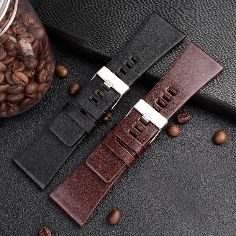 Men's Large Watchband for Diesel dz7396 dz1206 dz1399 dz1405 Leather Bracelet 22/ 24 / 26 / 28 / 30 / 32mm Watch Accessories
