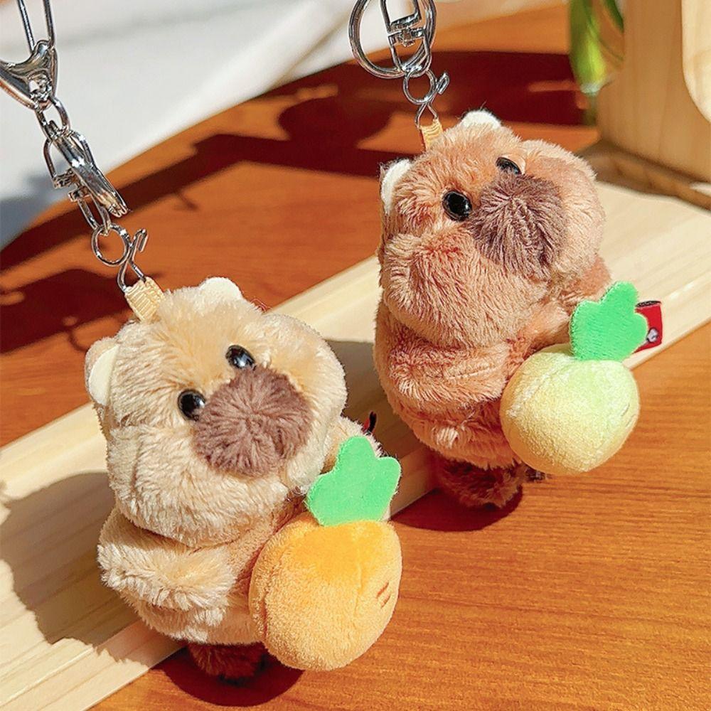 

PP Cotton Lifelike Marmot Plush Toy Fluffy Plush Groundhog Keychain Children Girl Style B