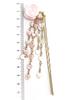 Queen Conch Shell Rose Heart Chain Natural Stone Power Stone A795 [Cherry] Hairpin,