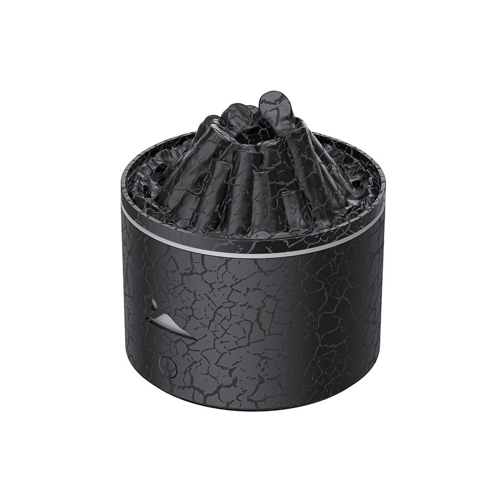 Creative Charcoal Aroma Diffuser: Desktop Jellyfish Smoke Rings & Seven-Color Flame Humidifier USB Powered - 180ml