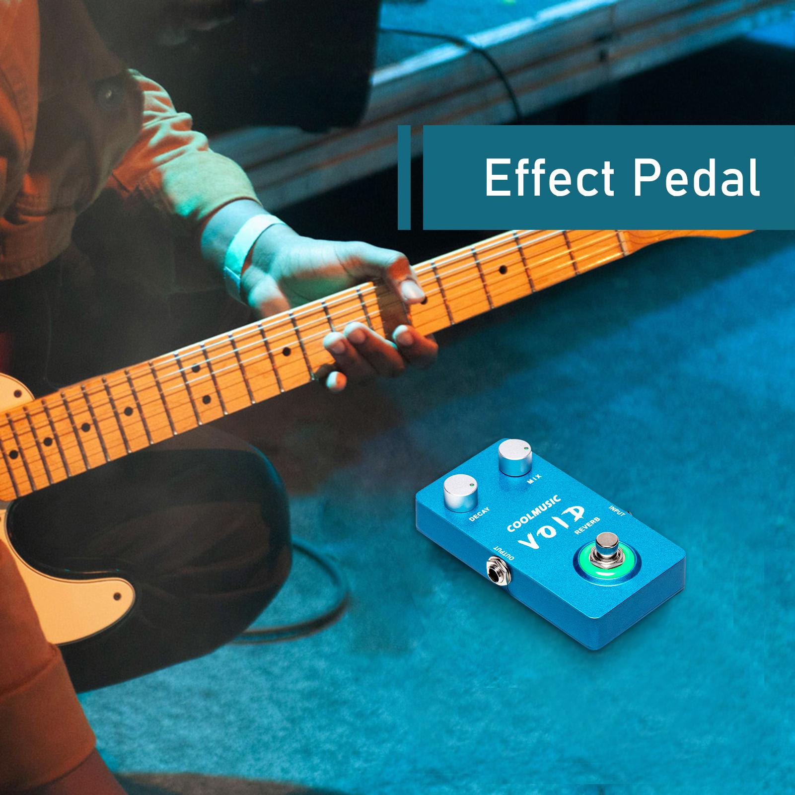 COOLMUSIC C-RV01 Мини-педаль реверберации Электрогитара Педаль эффектов Портативный — фото 10