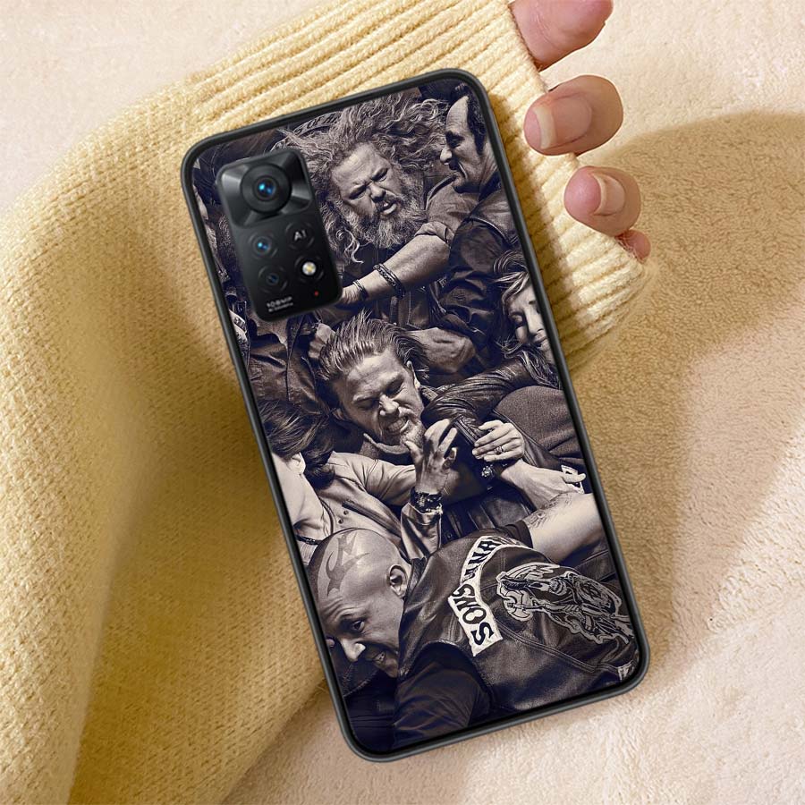 Sons of Anarchy Phone Case For Redmi 13C 14C Note 14 13 Pro Plus 12 12C 10A 10C 10 9A 9C 9T 9 8 8A K80 K70 Pro Cover TPU Shell C