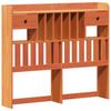 Solid Wood Bed Without Mattress Wax Brown 135 X 190 Cm Pine Wood