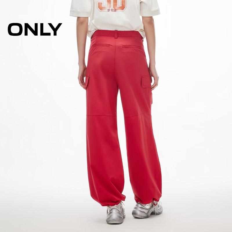 Only Women's 2025 Summer Cargo Cuffed Wide-Leg Pants