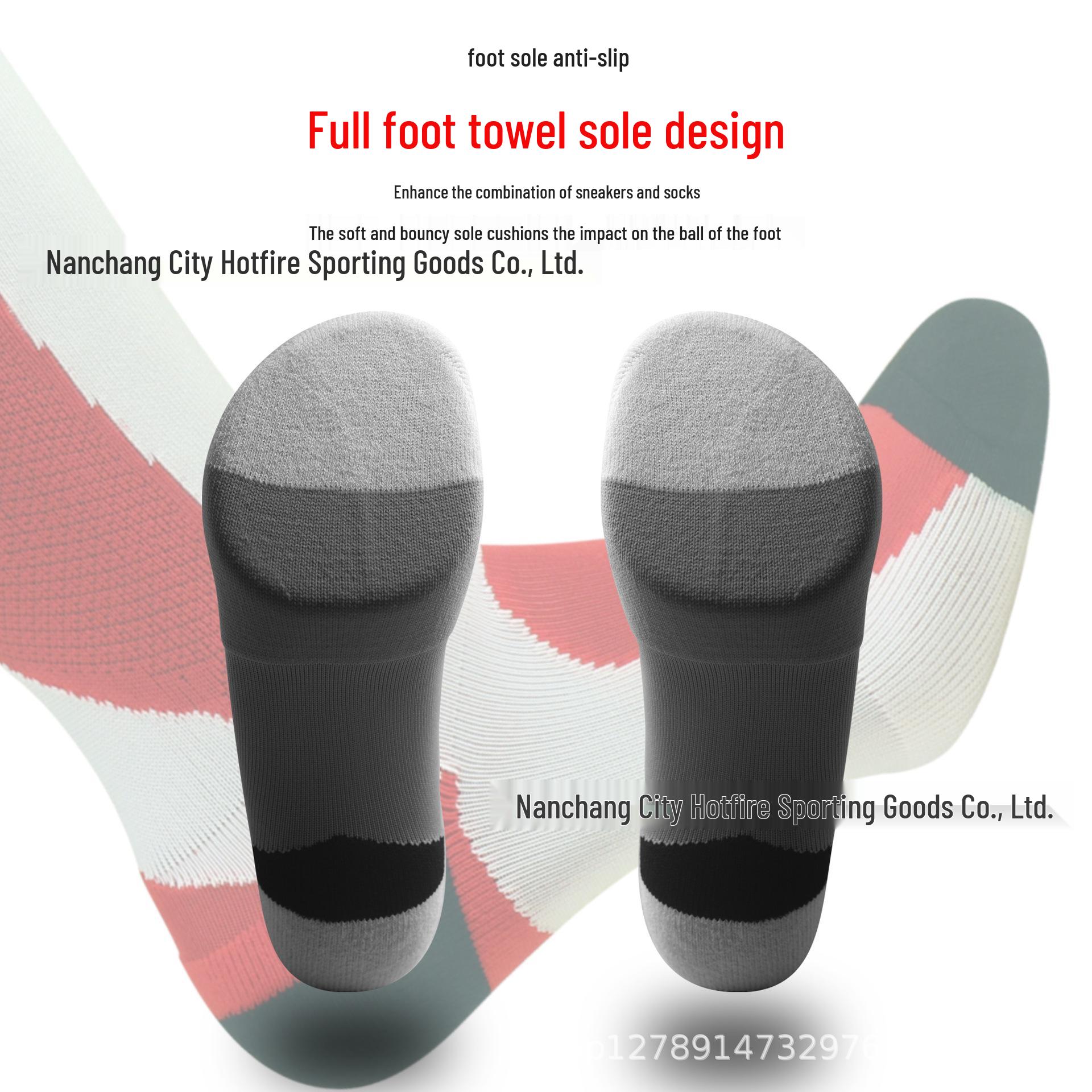 

Non-slip Thickened Long Tube Sports Socks for Men, Women, and Children Adult One Size (38-44)