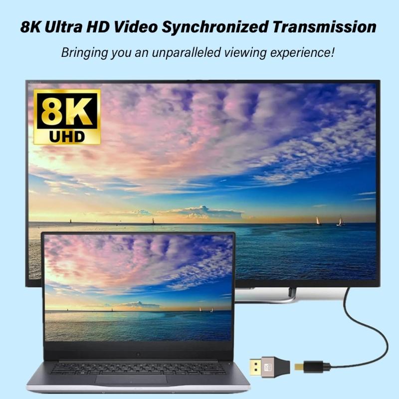 8K Mini 1.4 8K 60hz to Adapter Male/Female to Female/Male Adapter for Video PC Laptop