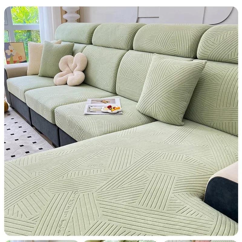1Pc Elastic Sofa Cover Adjustable Sofa Cover Seat Cushion Energy Slipcover L-Shaped Corner Couch Cover Slipcover 1/2/3/4 Seater