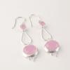 Rose Chalcedony Gemstone 925 Sterling Silver Jewelry Handmade Earrings 2.50" EE-132-10