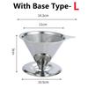 Pour Over Coffee Dripper Slow Drip Paperless Coffee Filter Reusable Strainer Stainless Steel Coffee Filter Baskets Mesh Strainer