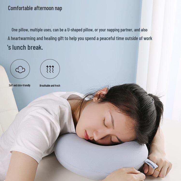 Portable U-Shaped Neck Support Pillow for Travel