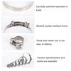 1pcs Stainless Steel Powerful Hose Clamp Exhaust Air Water Pipes Durable Sealing Powerful Strength Repair Welding Tools