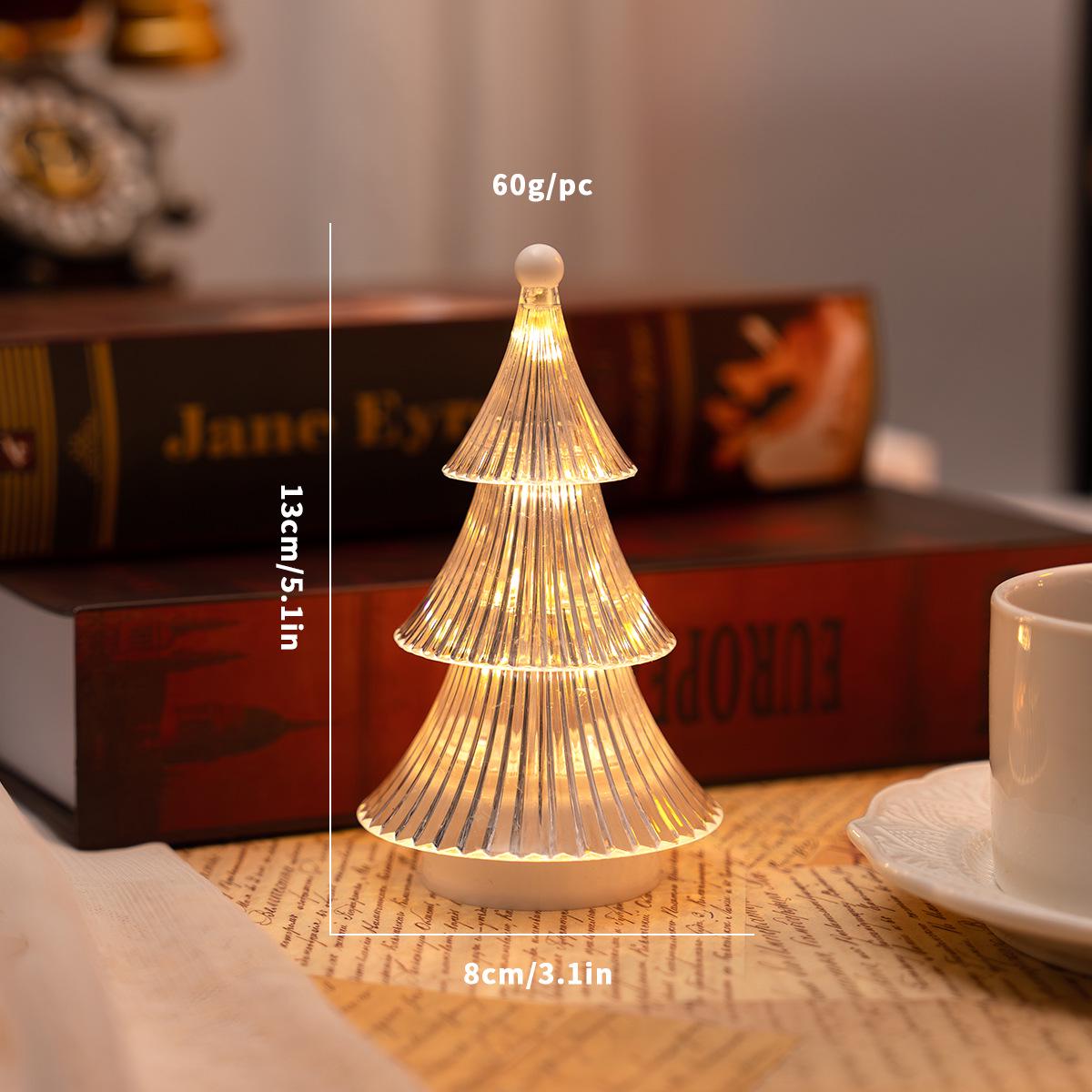 

Three-Layer LED Crystal Pagoda Ornament - Cross-border Christmas Night Light Decoration 1.5