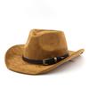 Western Men's Wool Denim Hat - Autumn/winter Suede Vintage Knight Hat