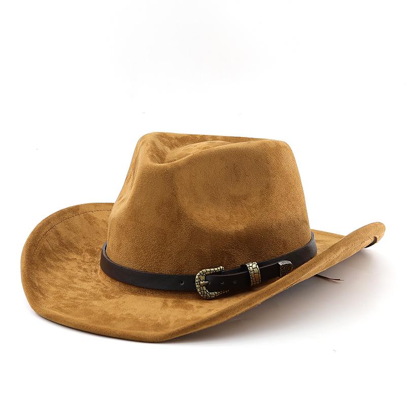 Western Men's Wool Denim Hat - Autumn/winter Suede Vintage Knight Hat