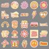 50 Hippie Graffiti Stickers Personalized Boho Decorative Mobile Phone Case Suitcase Stickers