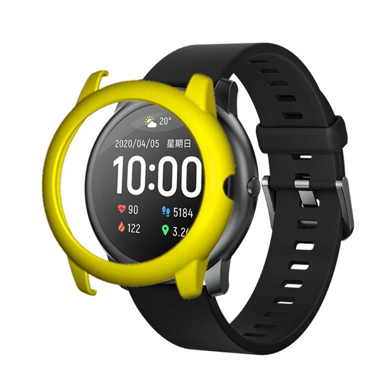 Étui en silicone pour montre Haylou Solar LS05 - Café