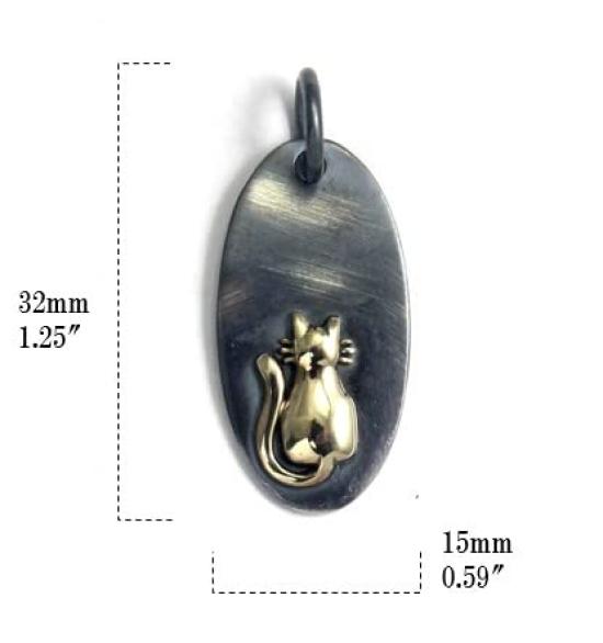 [goodvibrations] Good Vibrations Cat Pendant Silver