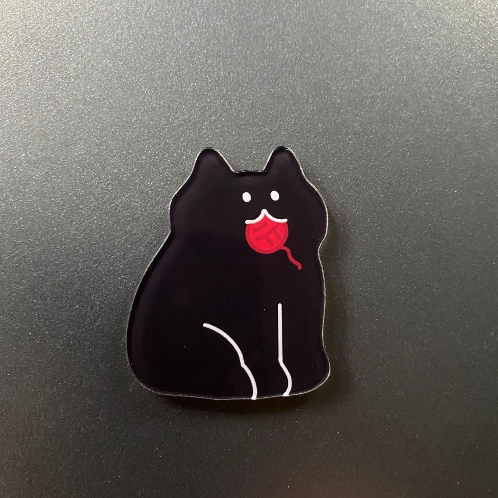 5pcs Cute Cat Refrigerator Magnets Cartoon Fridge Blackboard Whiteboard Photo Message Magnets Decorative