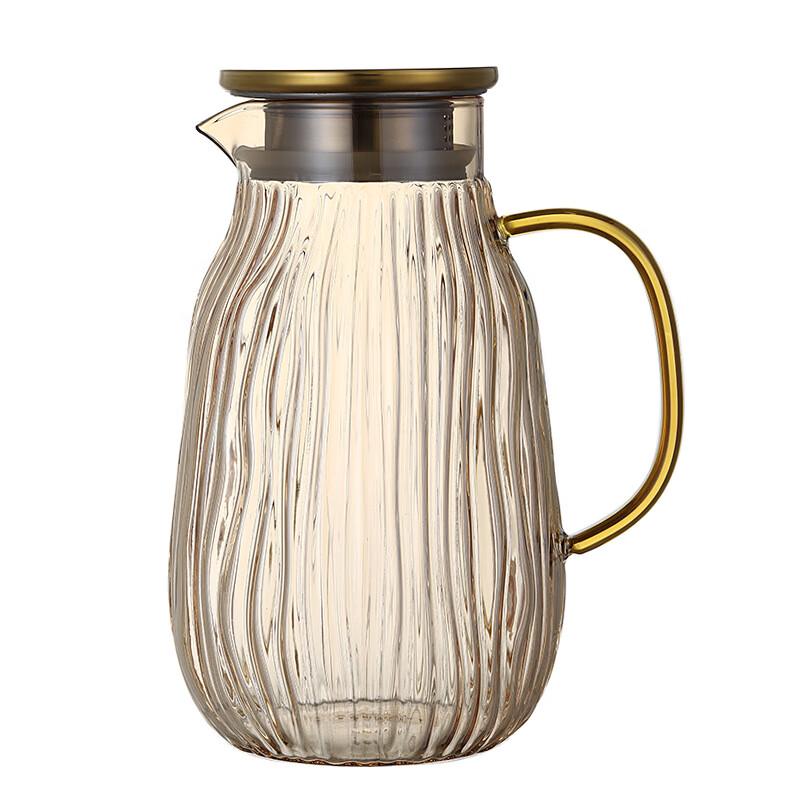 Elegant Glass Cold Water Pitcher with Lid