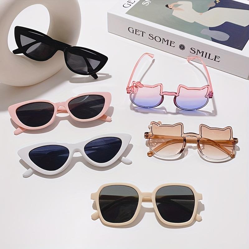 6 Pairs of Fashionable Decorative Frame Glasses Birthday Party Gifts Po Props Daily Accessories Glasses Lightweight Design