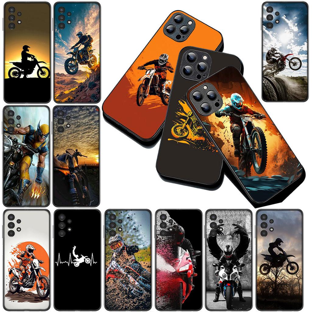 Cover for Motorola Moto G86 G57 E14 E15 G14 G34 G67 G84 G24 A54 G15 Power E22 Casing Phone Case Car Moto Cross Motorcycle Mobile