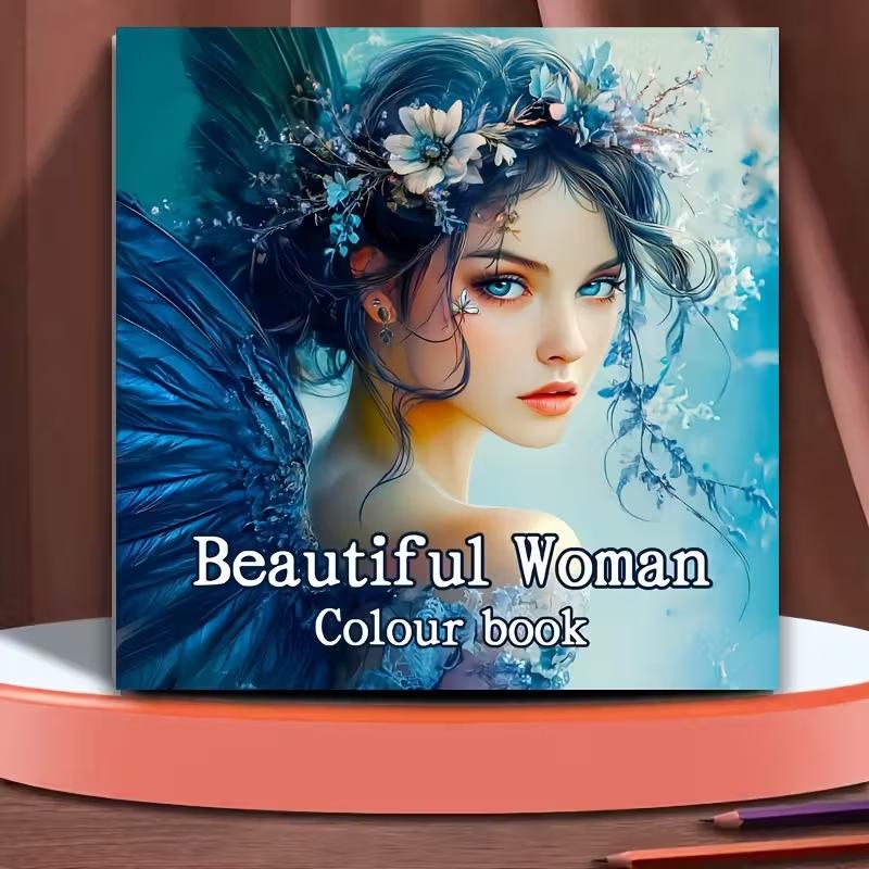 Women's Coloring & Doodle Notebook: Hand-Painted Tracing & Drawing Paper