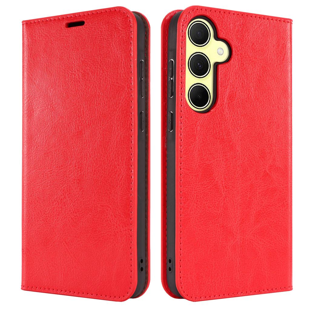 For Samsung Galaxy A35 5G Case Crazy Horse Texture Split Leather Stand Phone Cover