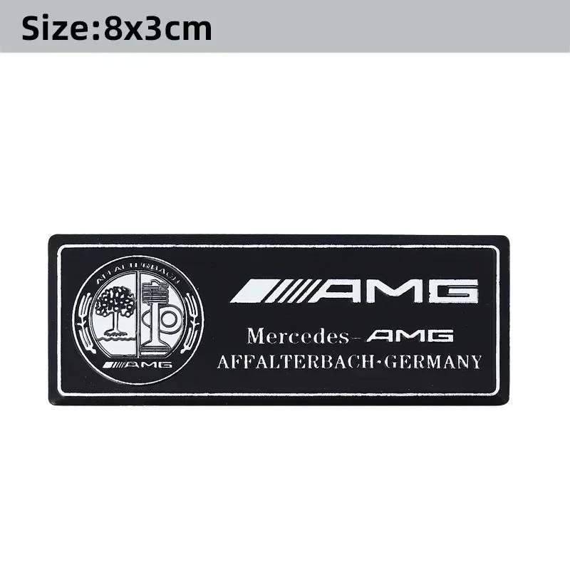 3D Aluminium Car Logo Sticker Decals Auto Decoration Accessories For Mercedes Benz AMG W204 W205 W203 W211 W212 W213 W201 W210