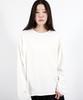 Deumakeu Outstitch Loose Fit Long Sleeve Tee - White
