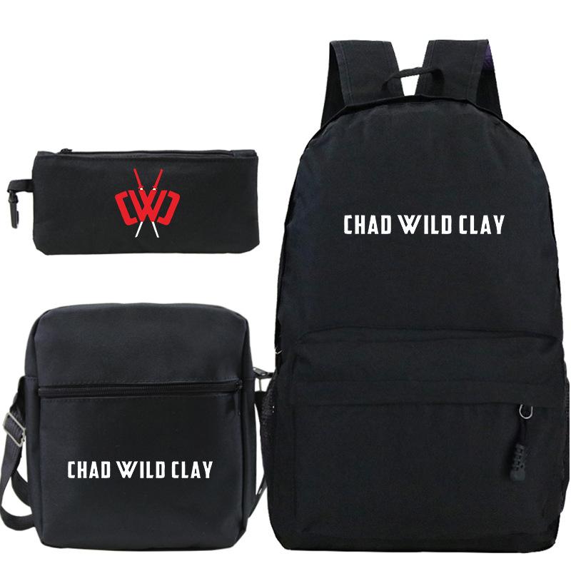 Popular game merchandise printed backpack popular student bag three-piece set