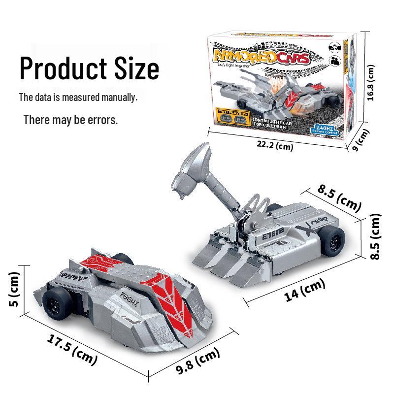 

2.4G Dual-Player Remote Control Armored Bumper Car Toy for Kids