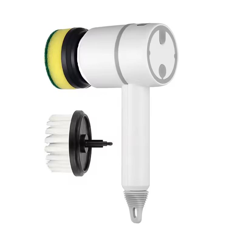 Electric Spin Rechargeable Automatic Cordless Kitchen Rotating Cleaning Brush M белый