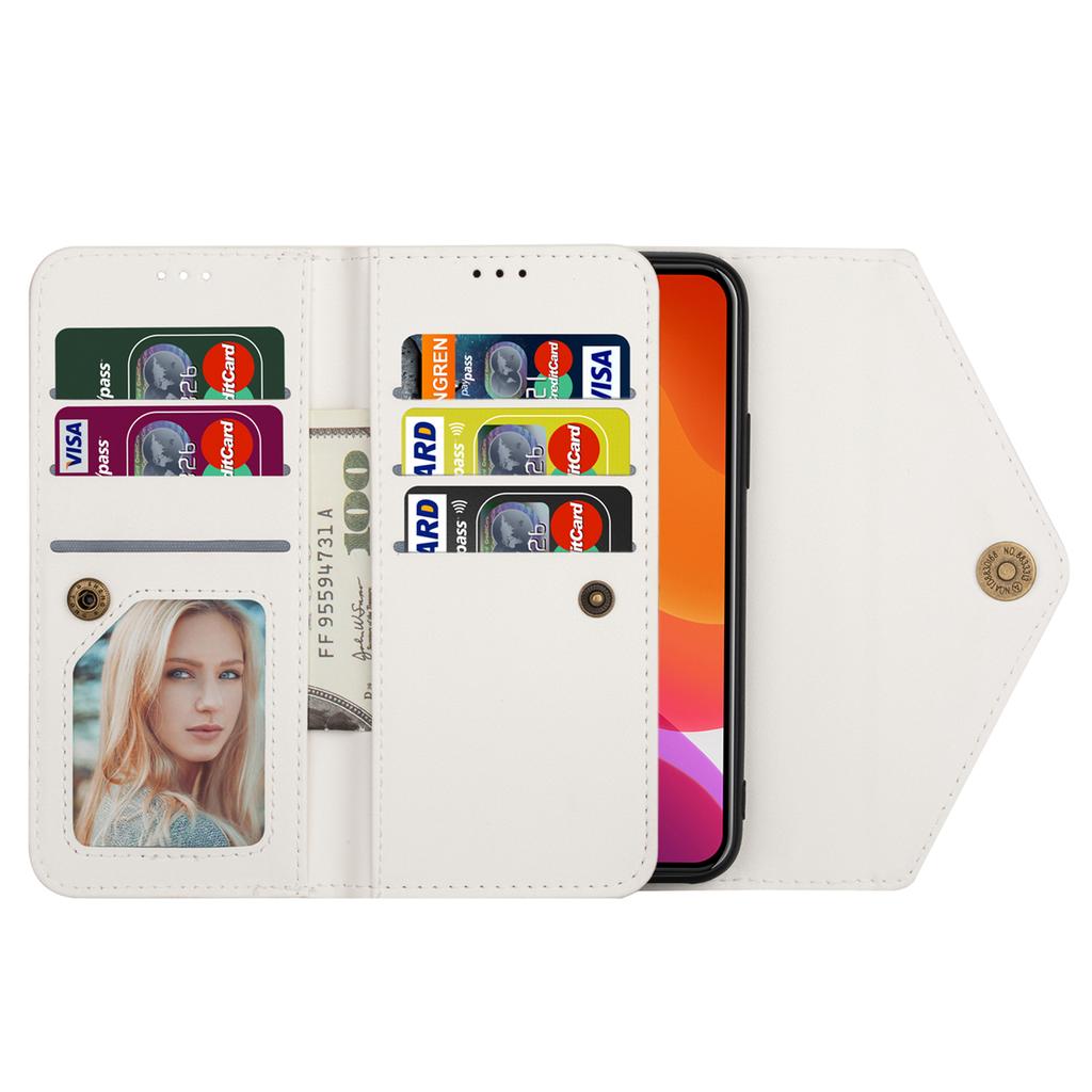 N.BEKUS For iPhone 17 Cases Skin-Touch Leather Wallet Phone Cover with Straps