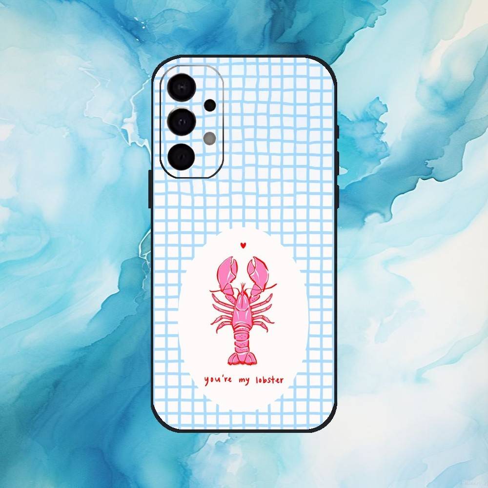 

Animal Lobster Phone Case For Samsung S25,S24,S21,S22,S23,S30,Ultra,S20,Plus,Fe,Lite,Note,10,9,5G Black Cover Samsung S25Plus